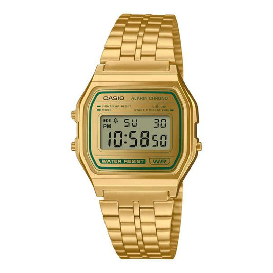 Casio Vintage Collection Digital Watch A158WEGV-9A Gold-Black Sheep Skate Shop