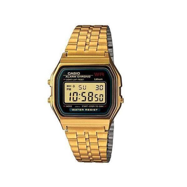 Casio Vintage Collection Digital Watch A159WGEA-1VT Gold-Black Sheep Skate Shop