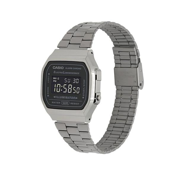 Casio Vintage Collection Digital Watch A168WGG-1BVT Gun Metal-Black Sheep Skate Shop