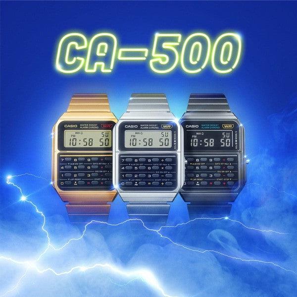 Casio Vintage Collection Digital Watch CA500WEG-1AVT Gold-Black Sheep Skate Shop