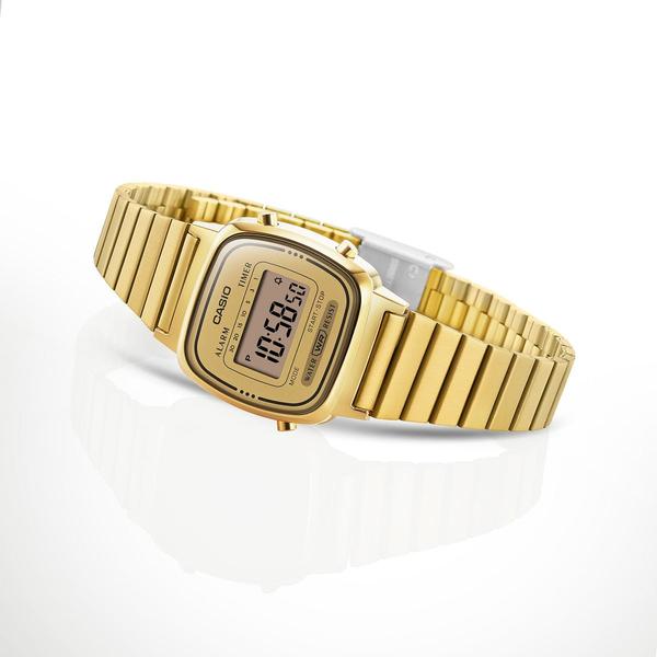 Casio Vintage Collection Digital Watch Small LA670WGA-9VT Gold-Black Sheep Skate Shop