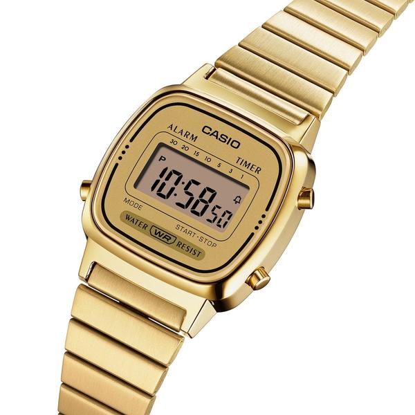 Casio Vintage Collection Digital Watch Small LA670WGA-9VT Gold-Black Sheep Skate Shop