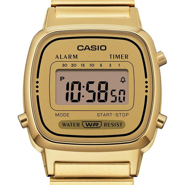 Casio Vintage Collection Digital Watch Small LA670WGA-9VT Gold-Black Sheep Skate Shop