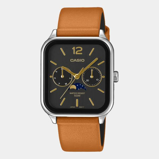 Casio Vintage Collection Standard Watch MTPM305LC-1AV Black - Gold - Brown-Black Sheep Skate Shop