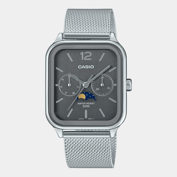 Casio Vintage Collection Standard Watch MTPM305MC-8AV Silver-Black Sheep Skate Shop