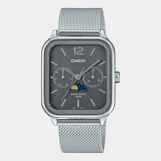 Casio Vintage Collection Standard Watch MTPM305MC-8AV Silver-Black Sheep Skate Shop