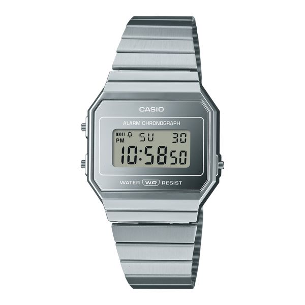 Casio Vintage Digital Watch A700WEV-7AVT Silver-Black Sheep Skate Shop