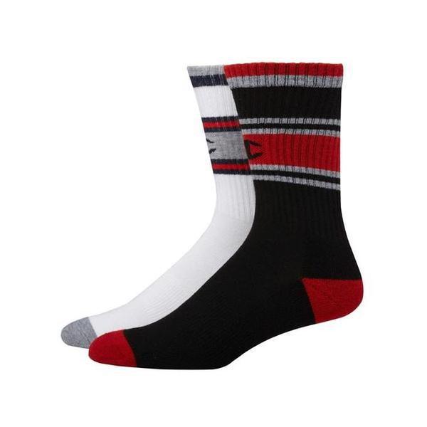 Champion Performance Crew Sock C Logo 2 Pack White - Black-Black Sheep Skate Shop