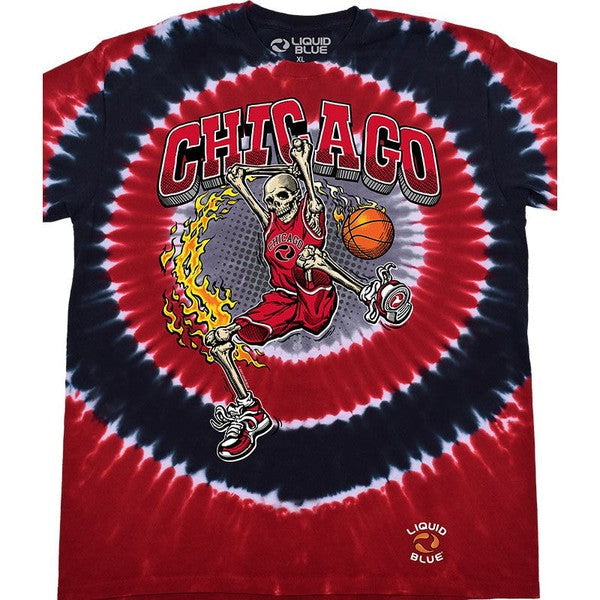 Chicago Slam Dunk T-Shirt Multi Tie Dye-Black Sheep Skate Shop