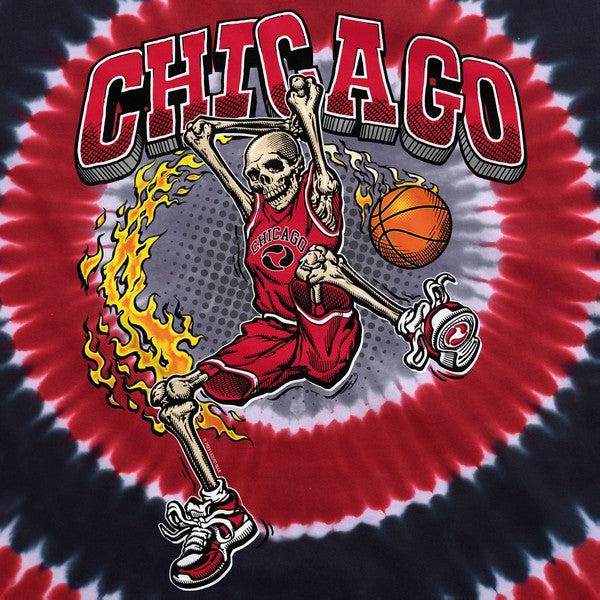 Chicago Slam Dunk T-Shirt Multi Tie Dye-Black Sheep Skate Shop