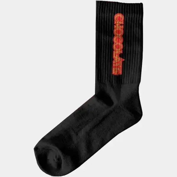 Chocolate Skateboards Parliamnet Crew Socks Black-Black Sheep Skate Shop
