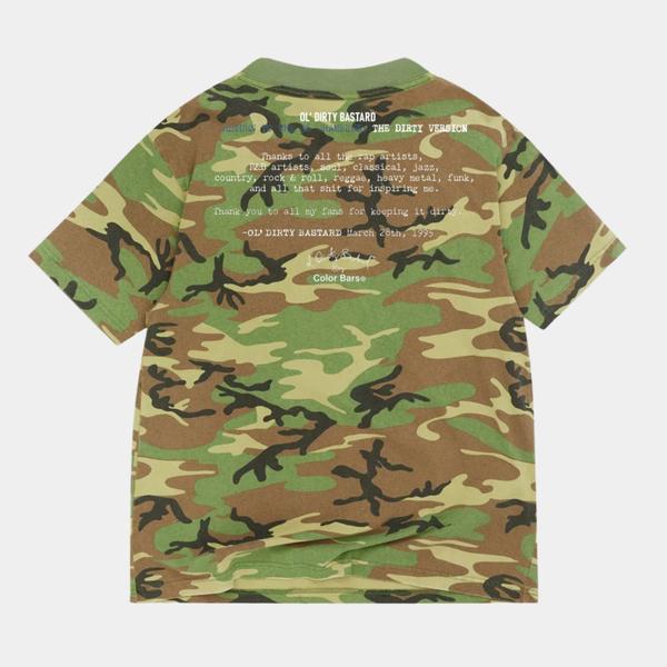 Color Bars x Ol' Dirty Bastard ODB CD T-Shirt Vintage Camo-Black Sheep Skate Shop