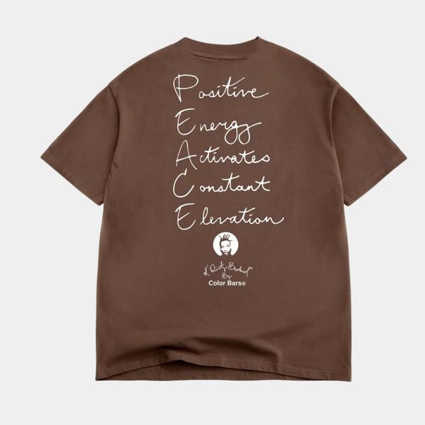 Color Bars x Ol' Dirty Bastard ODB P.E.A.C.E. T-Shirt Chocolate Brown-Black Sheep Skate Shop
