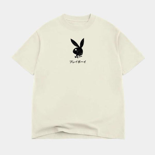 Color Bars x Playboy Ace Of Spades Distressed T-Shirt Off White-Black Sheep Skate Shop