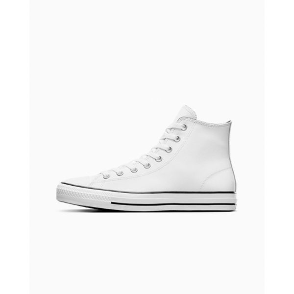 Converse CTAS Pro Hi Leather White - White - Black-Black Sheep Skate Shop