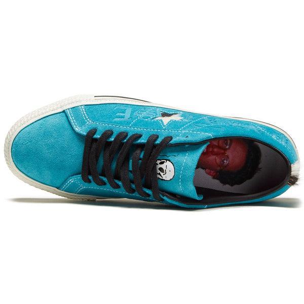 Converse x Paradise Sean Pablo One Star Pro Ox Rapid Teal — Black