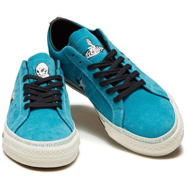 Converse x Paradise Sean Pablo One Star Pro Ox Rapid Teal — Black