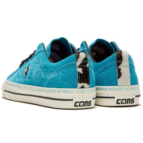 Converse x Paradise Sean Pablo One Star Pro Ox Rapid Teal — Black