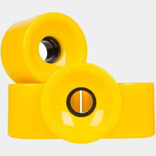 Cruiser Longboard Wheels 78a 65mm Yellow-Black Sheep Skate Shop