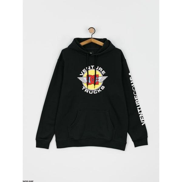 DC Shoes x Venture Trucks Logo Hoodie Black-Black Sheep Skate Shop