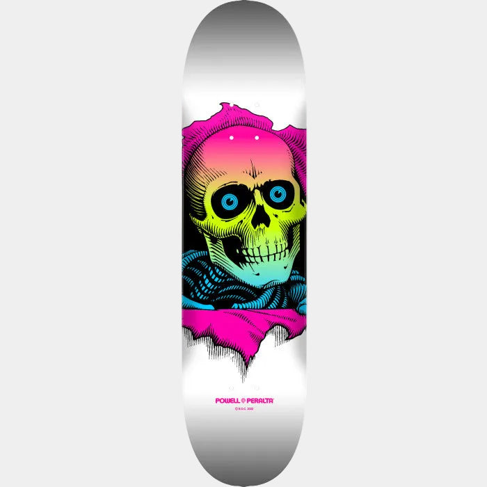 Powell Peralta Ripper Deck 8.5" Lime Fade - White