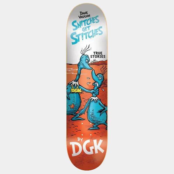 DGK Skateboards Dane Vaughn Stitches Deck 7.9"-Black Sheep Skate Shop