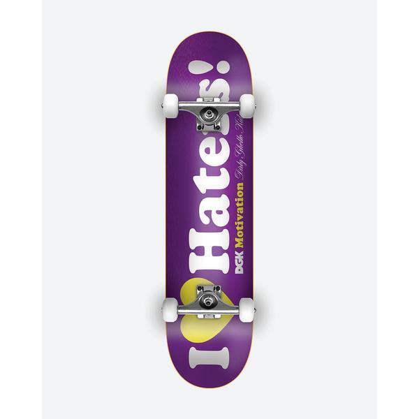 DGK Skateboards Haters Complete 7.25" Purple Foil-Black Sheep Skate Shop