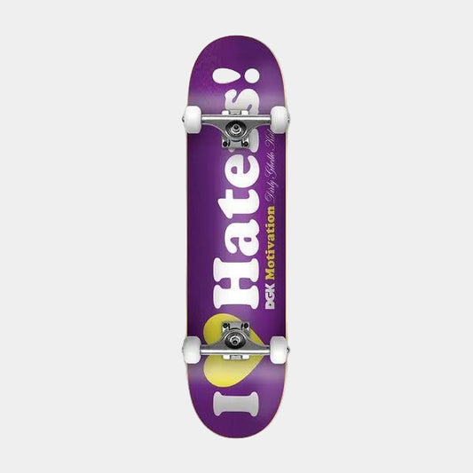 DGK Skateboards Haters Complete 7.25" Purple Foil-Black Sheep Skate Shop