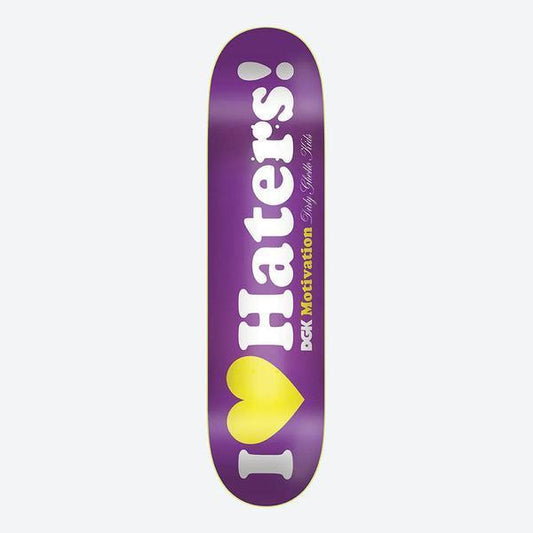 DGK Skateboards Haters Deck 8.06" Purple Foil-Black Sheep Skate Shop