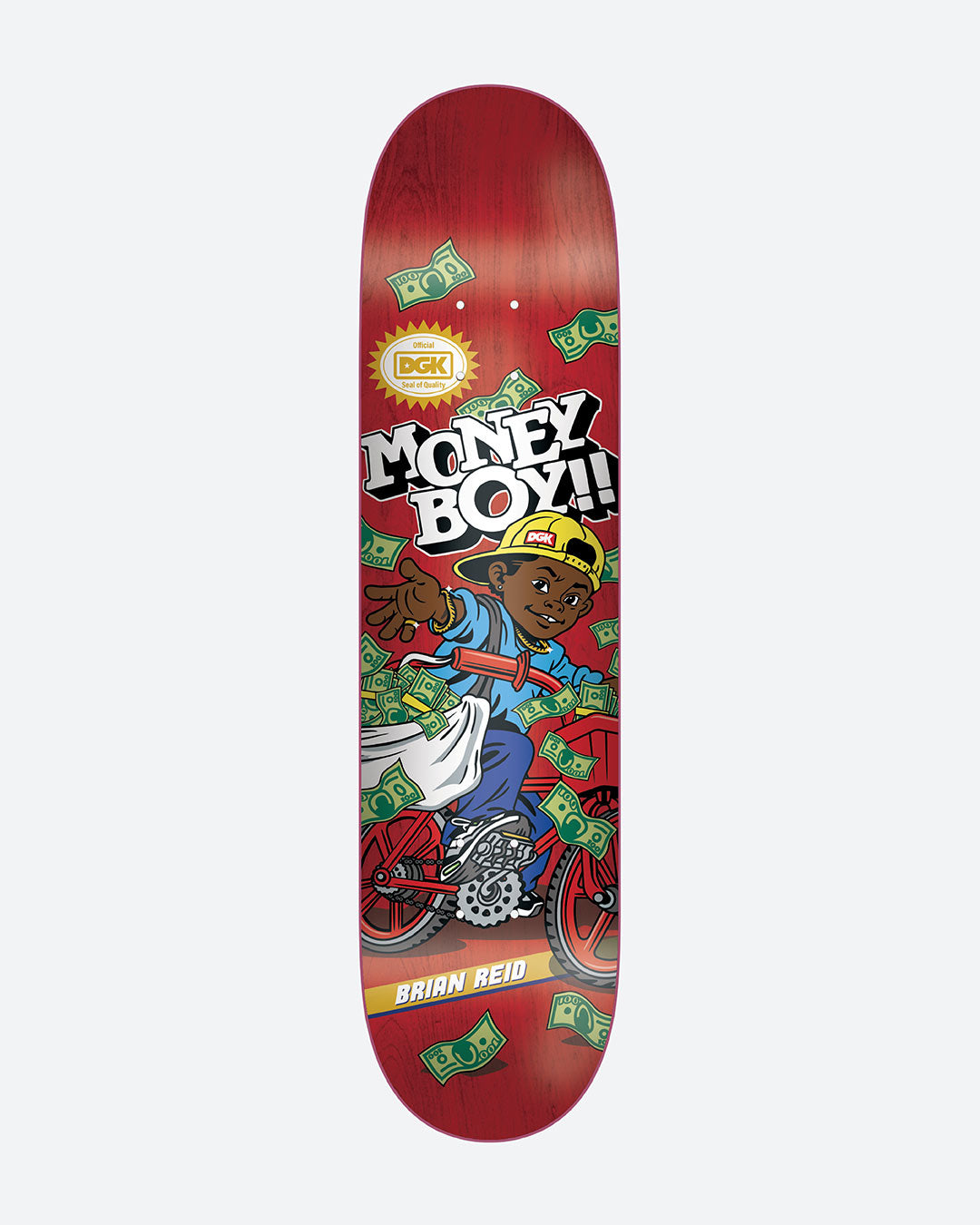 DGK Skateboards Brian Reid Paper Chaser Deck 8.1"