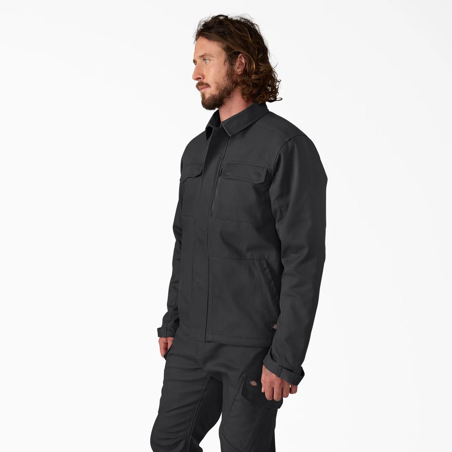 Dickies Tradebuilt Lined Woven Duck Shirt Jacket Black