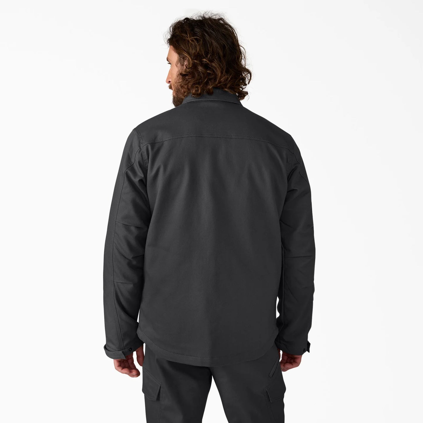 Dickies Tradebuilt Lined Woven Duck Shirt Jacket Black