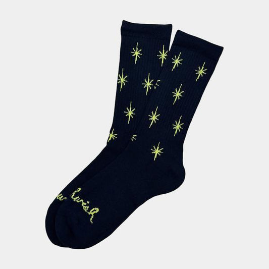 Deathwish Skateboards Blister In The Sun Crew Socks Black-Black Sheep Skate Shop