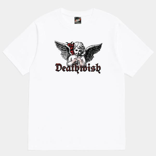 Deathwish Skateboards Cherub T-Shirt White-Black Sheep Skate Shop