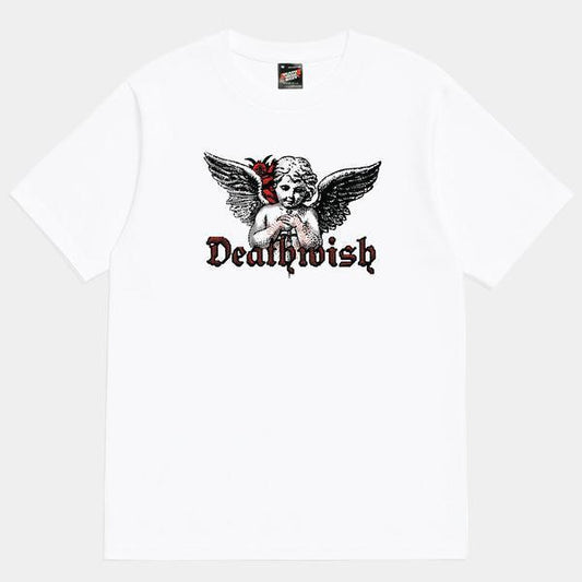 Deathwish Skateboards Cherub T-Shirt White-Black Sheep Skate Shop