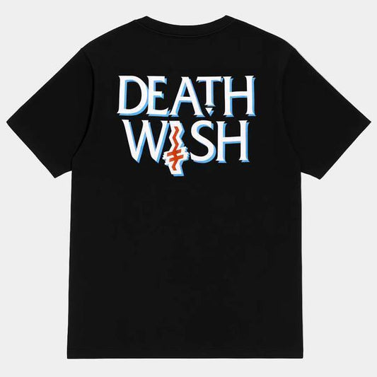 Deathwish Skateboards Crooked I Pocket T-Shirt Black-Black Sheep Skate Shop