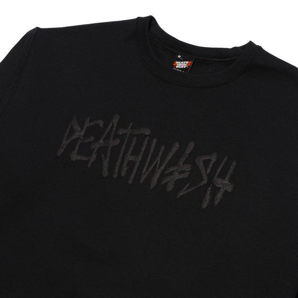 Deathwish Skateboards Deathspray Crewneck Sweatshirt Black-Black Sheep Skate Shop