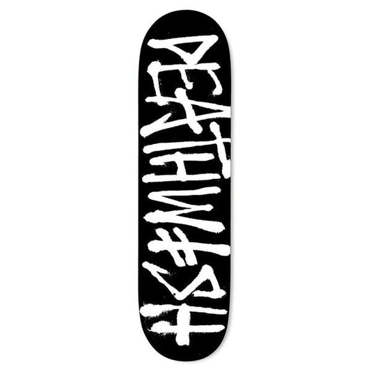 Deathwish Skateboards Deathspray Deck 8.38" Black - White-Black Sheep Skate Shop