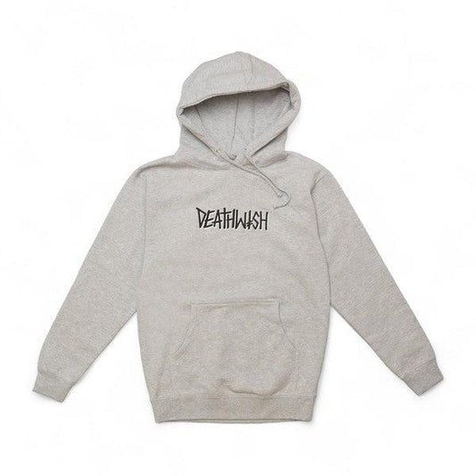 Deathwish Skateboards Deathspray Hoodie Heather Grey-Black Sheep Skate Shop