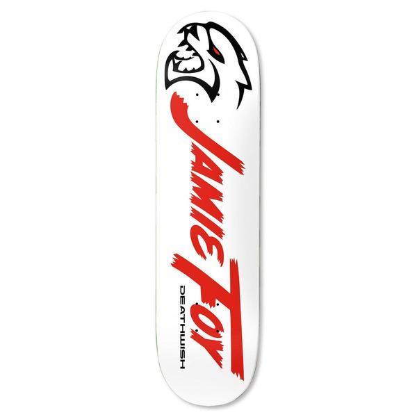 Deathwish Skateboards Jamie Foy Hemi Deck 8.5" White-Black Sheep Skate Shop