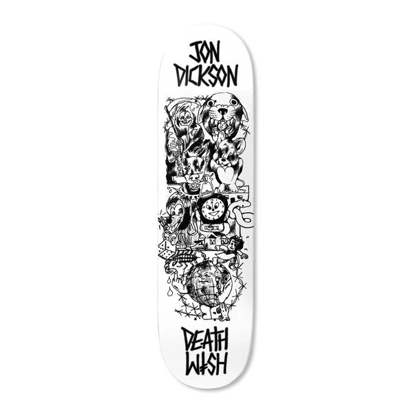 Deathwish Skateboards Jon Dickson Descending Deck 8.5"-Black Sheep Skate Shop