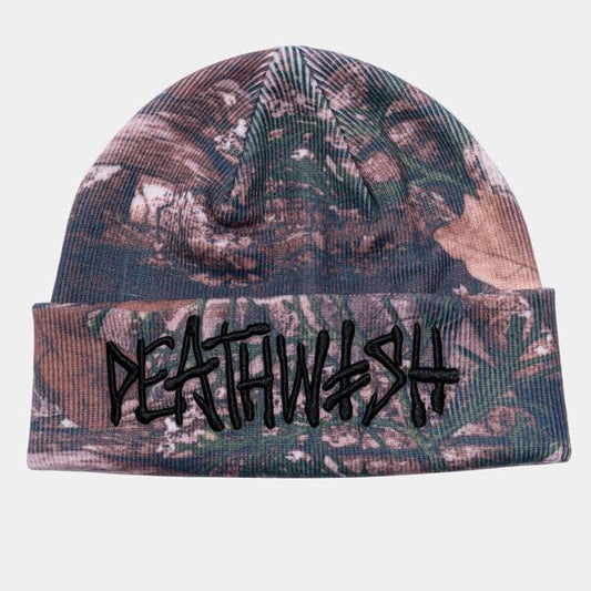 Deathwish Skateboards OG Deathspray Beanie Tree Camo-Black Sheep Skate Shop
