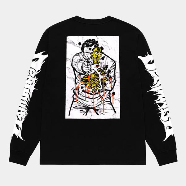 Deathwish Skateboards Saturday Night Special Long Sleeve T-Shirt Black-Black Sheep Skate Shop