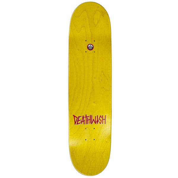 Deathwish Skateboards Yuri Facchini Gang Logo Orchids Deck 8.25"-Black Sheep Skate Shop