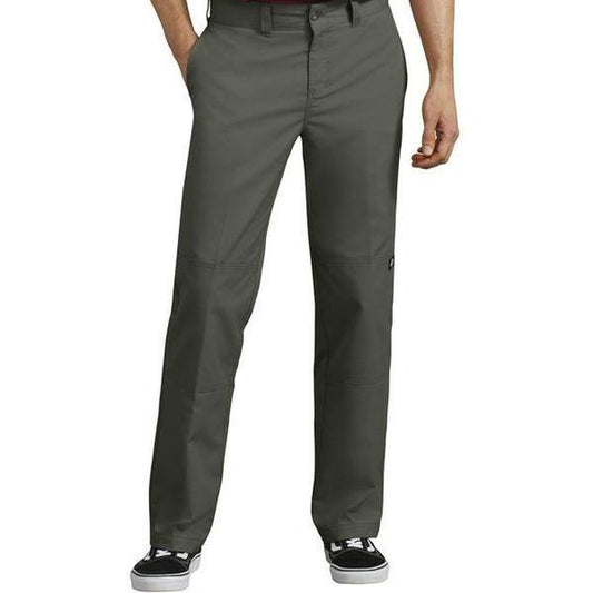 Dickies 896 '67 Flex Regular Fit Double Knee Work Pant Olive Green-Black Sheep Skate Shop