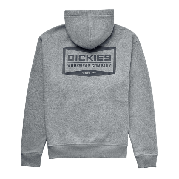 Dickies Bolivar Fleece Full Zip Hoody Gray Melange-Black Sheep Skate Shop