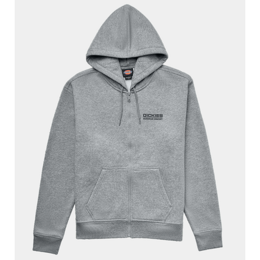 Dickies Bolivar Fleece Full Zip Hoody Gray Melange-Black Sheep Skate Shop