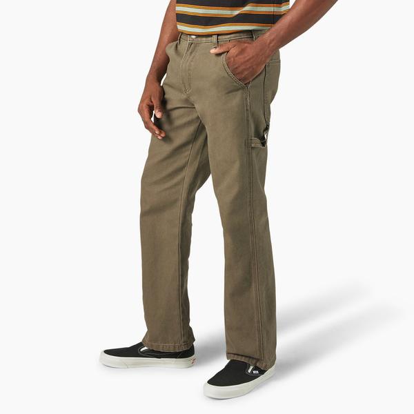 Dickies Canvas Carpenter Pants Military Green-Black Sheep Skate Shop