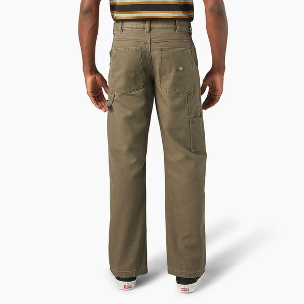 Dickies Canvas Carpenter Pants Military Green-Black Sheep Skate Shop
