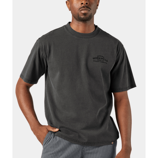 Dickies Christiana Garment Dyed Short Sleeve T-Shirt Black-Black Sheep Skate Shop